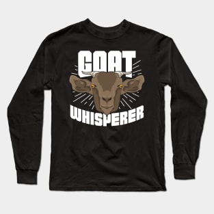 Goat Whisperer Animal Lover Gift Long Sleeve T-Shirt